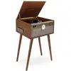 Image de Tourne-disque Victrola Century avec horloge et pieds en noyer