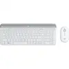 Image de Logitech MK470 clavier Souris incluse Bureau RF sans fil AZERTY Français Blanc