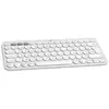 Image de Clavier Logitech Pebble Keys 2 K380s AZERTY Français Blanc Compact Sans Fil