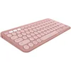 Image de Logitech Pebble Keys 2 K380s clavier Universel RF sans fil + Bluetooth AZERTY Français Rose