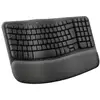 Image de Clavier Logitech Wave Keys Inalámbrico Ergonomique AZERTY Bluetooth Blanc