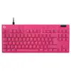 Image de Clavier Logitech G Pro X TKL Rapid Magnétique AZERTY Rose