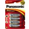 Image de Pile Panasonic LR6PPG Alcaline AA-M 1,5 V Lot de 4