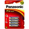 Image de Pile alcaline Panasonic 1x4 LR03PPG AAA 1,5 V pack de 4