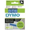 Image de Ruban d'étiquetage Dymo D1 12mm x 7m Noir sur Bleu Polyester