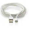 Image de Câble Lightning NEDIS CCTB39300AL10 USB-A 1 m Plaqué Or Aluminium