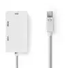Image de Adaptateur vidéo NEDIS CCGP37465WT02 Mini DisplayPort vers VGA blanc 0,2 m