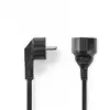 Image de Câble d'alimentation NEDIS CEGP10230BK30 3 m noir prise type E angle droit