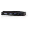 Image de Hub Nedis 4 ports USB 3.0 UHUBU3420BK alimentation secteur