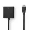 Image de Adaptateur vidéo Nedis CCGB34900BK02 HDMI vers VGA 20 cm avec audio 3,5 mm