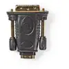 Image de Adaptateur HDMI vers DVI-D NEDIS CVGB34912BK Connecteurs Plaqués Or Noir