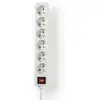Image de Multiprise Nedis EXSO615E2WT 6 prises avec interrupteur 1,5 m blanc