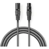 Image de Câble audio Nedis COTH15010GY05 XLR 3 broches 0,5 m cuivre gris