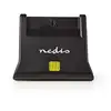 Image de Lecteur de cartes Nedis CRDRU2SM3BK USB 2.0 Noir ABS SmartMedia