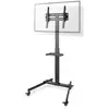 Image de Support de télévision Nedis TVSM5100BK Hauteur Réglable Compatible jusqu'à 55 pouces avec Roues