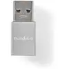 Image de Adaptateur NEDIS CCGB60925GY USB-A Mâle vers USB-C Femelle Métal Gris