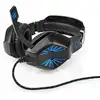 Image de Auriculares Nedis GHST250BK avec câble USB et jack 3,5 mm pour gaming LED noir