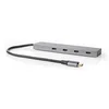 Image de Hub NEDIS 4 ports 10 Gbps UHUBU3470AT aluminium USB-C Power Delivery