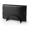 Image de Boîtier HDD Nedis HDDE35410BK 3.5 pouces Aluminium Noir USB-A/USB-C Refroidissement
