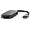 Image de Hub NEDIS 3 ports 5 Gbit/s CCGB64230GY01 USB-C HDMI métal 100 W