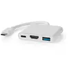 Image de Hub USB-C Nedis CCGB64770WT01 1x USB-A 1x USB-C HDMI 7,5W Blanc