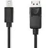 Image de Câble DisplayPort NEDIS CCGL37400BK20 2 m, DisplayPort vers Mini DisplayPort 4K