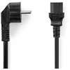 Image de Câble d'alimentation NEDIS CEGL10000BK50 5 m Schuko droit vers C13 coudé noir