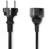 Image de Câble d'extension Nedis CEGL10200BK50 5 m noir, CEE7/7 mâle-femelle