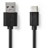 Image de Câble USB NEDIS CCGL60601BK10 1 m USB-A vers USB-C 2.0 Noir
