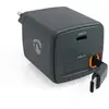 Image de Chargeur Murale NEDIS WCHARC65WBK 65W 2 Ports USB-C GaN PD 3.0