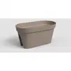Image de Artevasi Capri Jardinière de Balcon 30x60x30 cm 26,8 L Gris Taupe Plastique UV