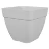 Image de Pot Carré Artevasi Capri Campana Blanc 37x37 cm Résistant Gel Extérieur Drainage
