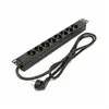 Image de Phasak BNS 3518 Multiprise 8 prises pour rack 19" 1U