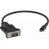 Image de Câble série Vision TC-USBCSER/BL USB-C vers RS-232 Noir 170 mm