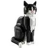 Image de LEGO Icons Ideas Chat Blanc et Noir 21349 Sculpture Féline Personnalisable