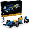 Image de Lego Icons Williams Racing FW14B et Nigel Mansell, kit de maquettes pour collectionneurs de F1 adultes