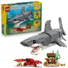 Image de Set de construction LEGO 31381 Creator Féroce Requin 3en1 Animaux Marins Articulés