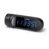 Image de Reloj despertador digital Denver CPR-700 ovalado negro 24h LED FM proyección USB
