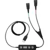 Image de Câble formation NO NAME Jabra Link 265 en Y USB vers 2x QD Plug and Play Noir