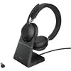 Image de Jabra Evolve2 65 Auriculares Inalámbricos Negros + Soporte de Carga USB-C