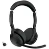 Image de Auriculaires Jabra Evolve2 55 sans fil Bluetooth pour bureau avec ANC et micro, noir