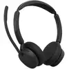 Image de Casque Jabra Evolve3 45 sans fil Bluetooth avec annulation de bruit, micro et voyant occupé, noir