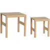 Image de Tables Hubsch Interior Puzzle (x2) 32x32x37/40x40x42 cm