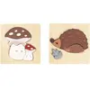 Image de Puzzle en bois Fabelab Mushroom & Hedgehog (x2) TU