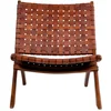 Image de Chaise pliante en cuir House Nordic Perugia 74x66x73 cm