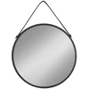 Image de Miroir en acier avec bracelet en cuir artificiel House Nordic Trapani 60x60x2 cm