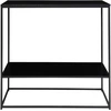 Image de Table console avec 2 étagères et pieds noirs House Nordic Vita 80x36x80 cm