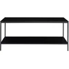 Image de Table TV avec 2 étagères et pieds noirs House Nordic Vita 36x100x45 cm