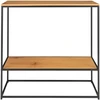Image de Table console avec 2 étagères et pieds noirs House Nordic Vita 80x36x80 cm