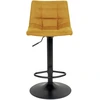 Image de Chaise de bar en microfibre avec pieds noirs House Nordic Middelfart 43x43x88 cm